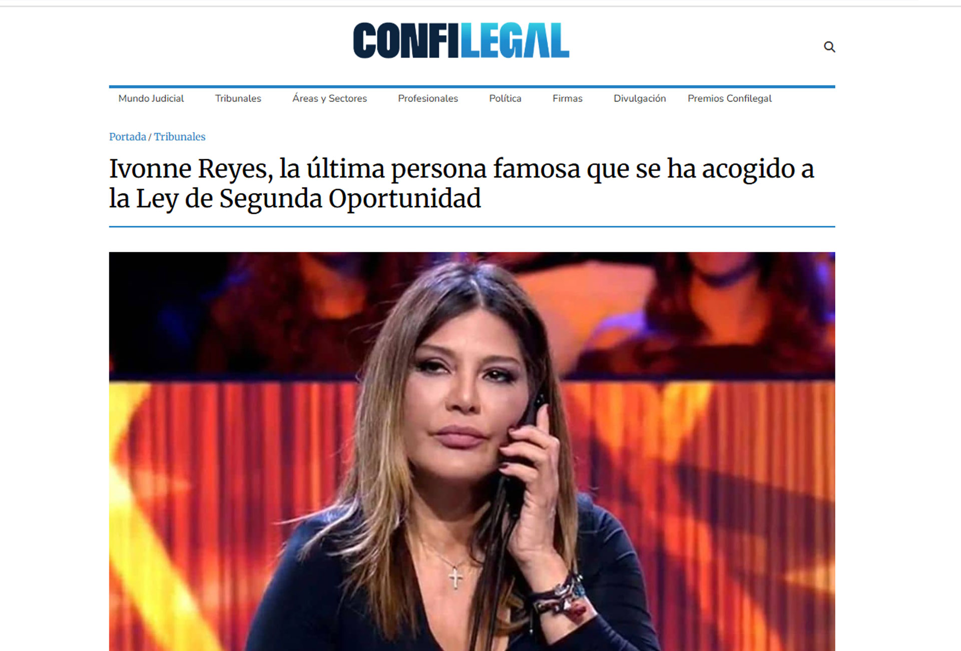 Ivonne Reyes ley de la segunda oportunidad